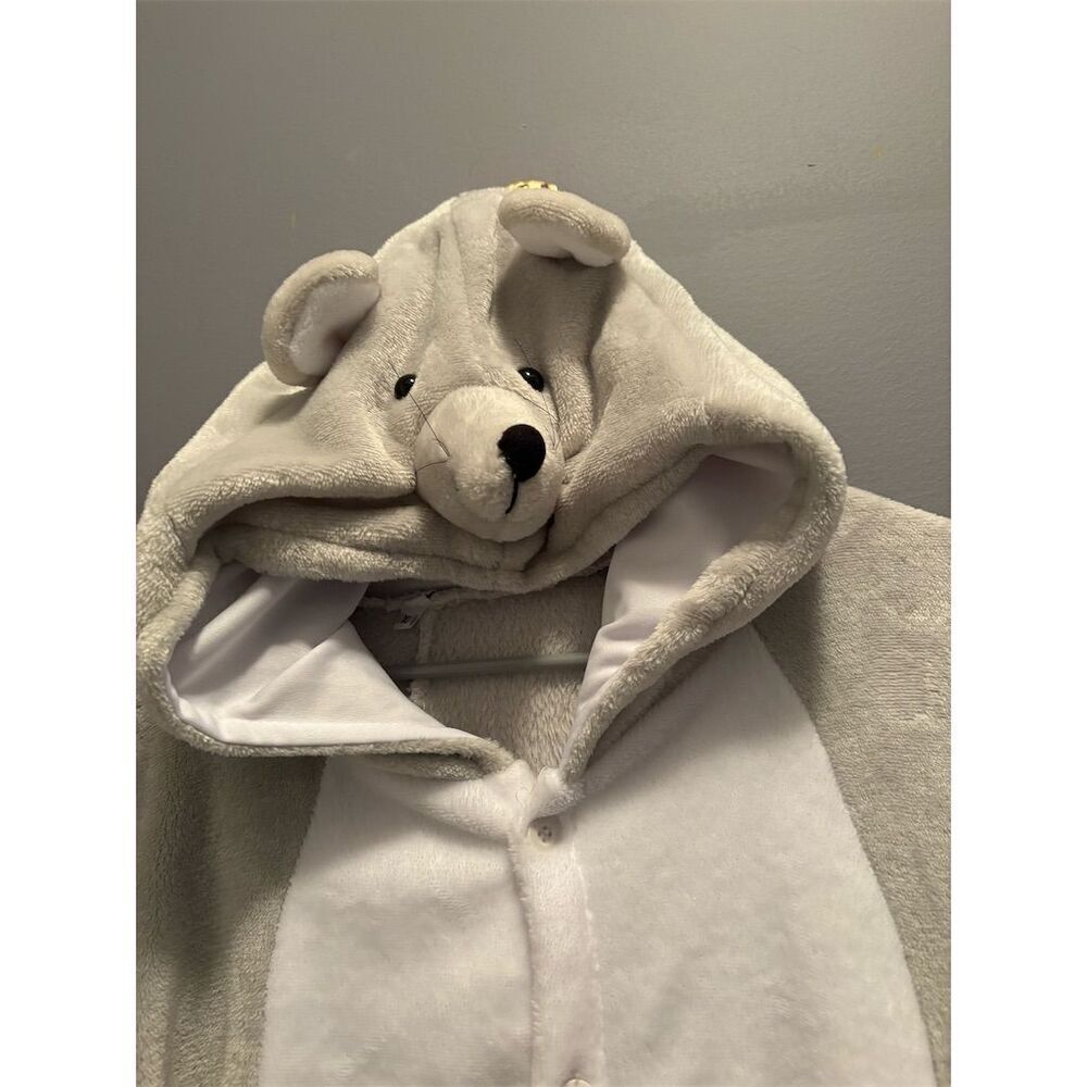Unisex XL Gray Bear One Piece Suit - Picture 2 of 12